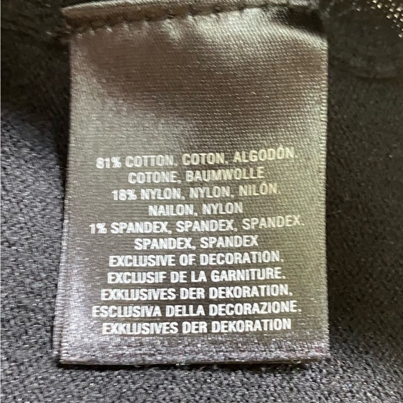 Anthropologie HWR Women’s Black Cardigan Sz L Button Cotton Classic Capsule Glam - Picture 8 of 8